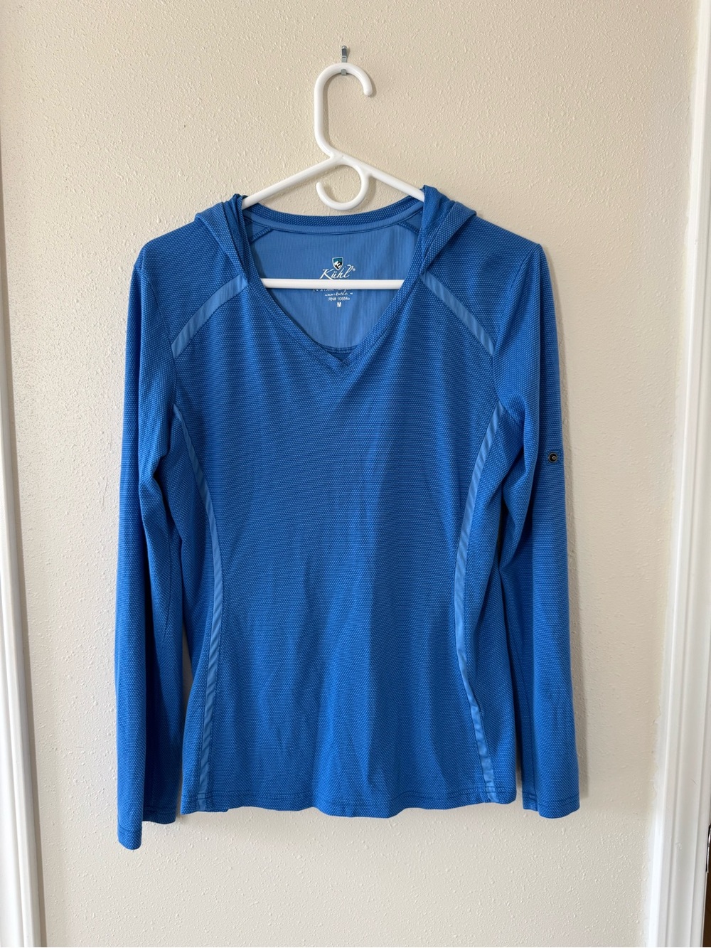 Kuhl Women's Royal Blue Hooded Long-Sleeve Performance Tee